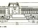 Náčrtek sériových motorových lokomotiv T444.0