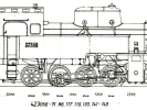 Výkres lokomotiv řady 423.056-071, 86, 117, 119, 120, 141-149